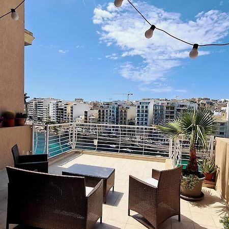 2 Bedroom Seafront Duplex Penthouse In The Heart Of Spinola Bay St. Julian's Exteriör bild